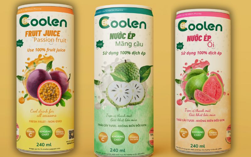 Nước ép trái cây COOLEN cung cấp nguồn dinh dưỡng tuyệt vời cho cơ thể